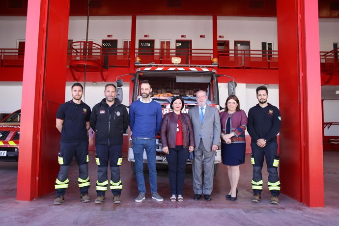 Visita al parque de bomberos de Marchena