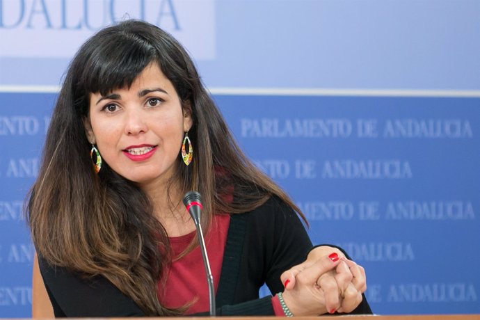 Teresa Rodríguez, este jueves en rueda de prensa
