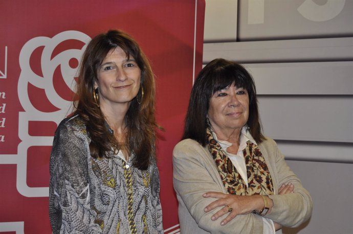 Cristina Narbona y Carmen Dueso (PSOE). 