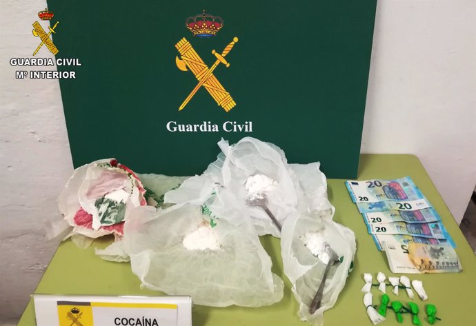 Cocaína intervenida en Marchena (Sevilla)