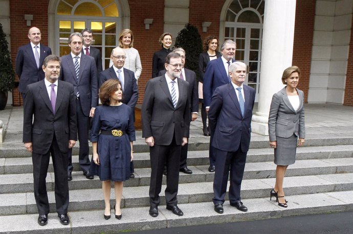 Foto de familia del Gobierno de Rajoy 