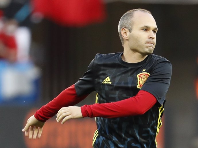  El Jugador De La Selección Española Andrés Iniesta 