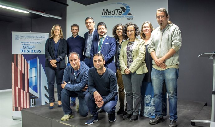 Foto de grup en la presentació de MedTeX
