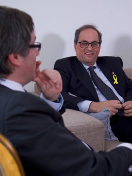Quim Torra i  Carles Puigdemont (JxCat)