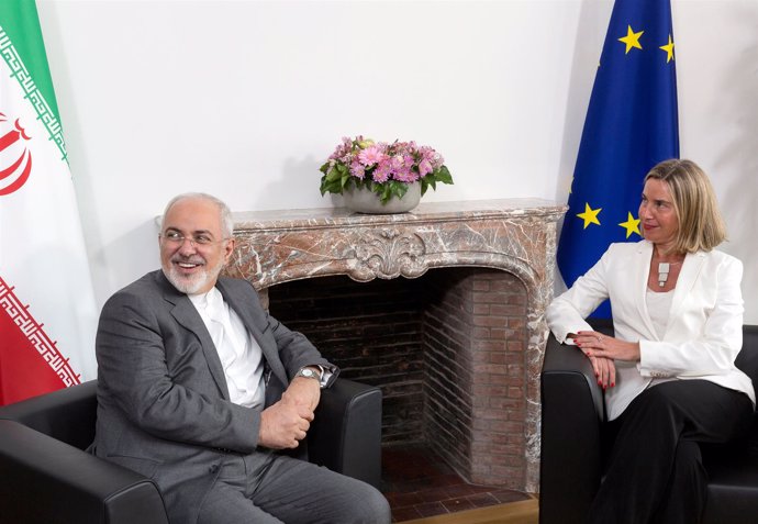 Mohamad Javad Zarif y Federica Mogherini