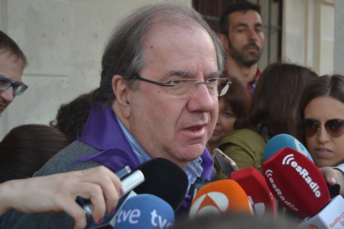 El president de la Junta de Castella i Lleó, Juan Vicente Herrera, en Villalar 