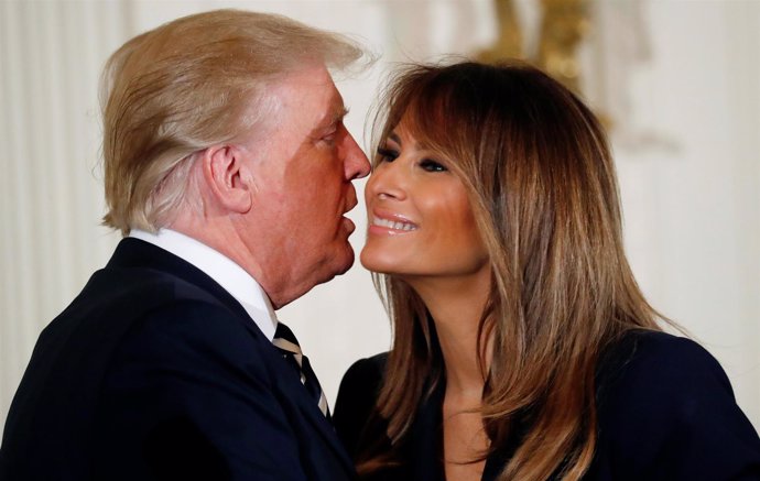 Donald Trump y su mujer, Melania Trump