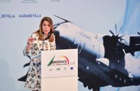 Susana Díaz: Andalucía iniciará en breve su Plan Estratégico Aerospacial "sin esperar al nacional"