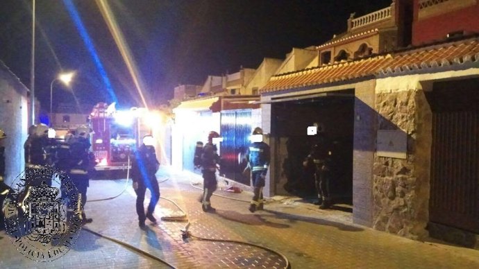 Incendio en calle Bermúdez de Pedraza 