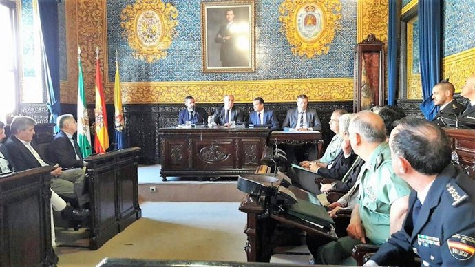 Sasnz en la junta local de seguridad de Algeciras