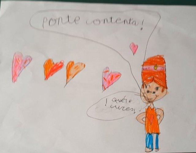 Dibujo ganador del I Concurso de Dibujo Infantil 'Galbán'