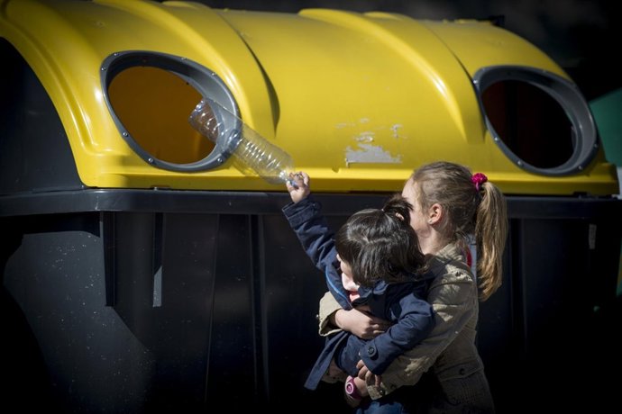 Imagen de reciclaje de plásticos. Archivo