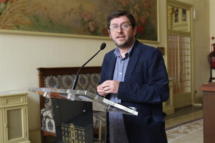 Alberto Jarabo tras la Junta de Portavoces