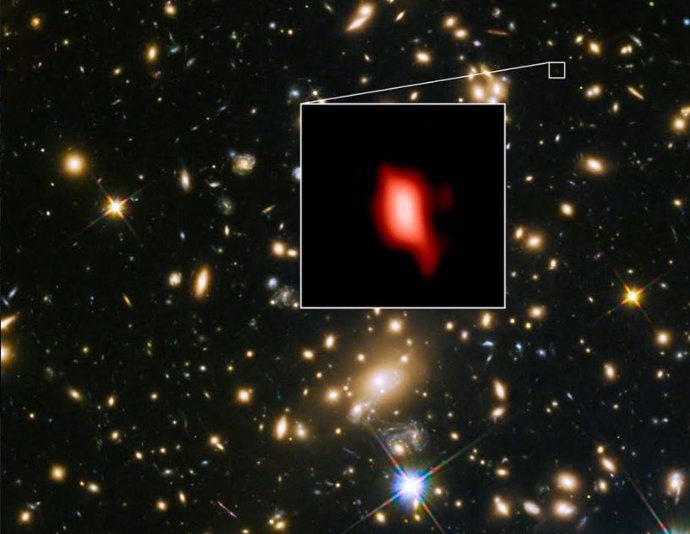 Detección de oxñigeno en una galaxia a 13.300 millones de años luz