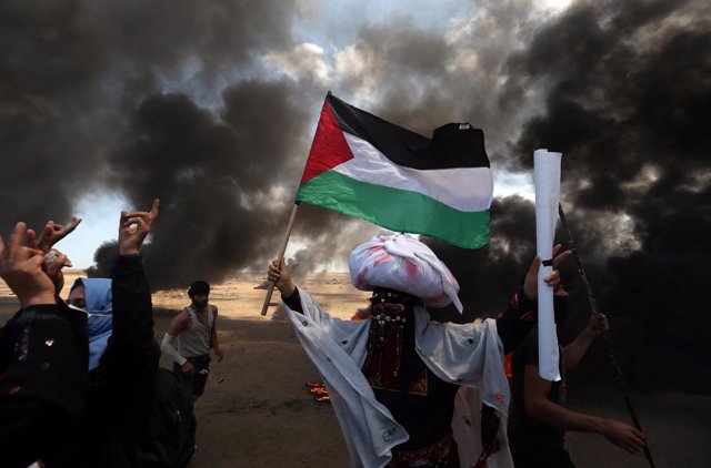 Manifestaciones en la Franja de Gaza