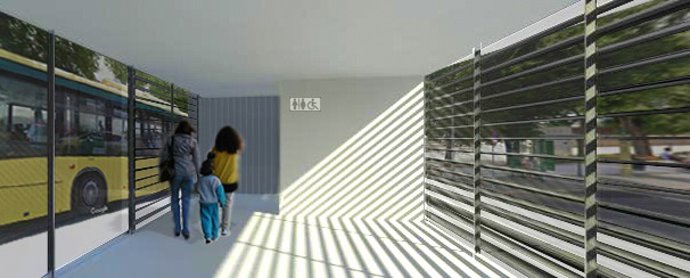 Boceto del apeadero de Chiclana