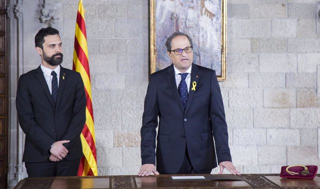 Quim Torra promete el cargo de 131 presidente de la Generalitat