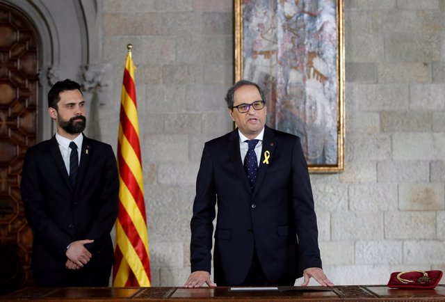 Quim Torra toma posesión como presidente de la Generalitat