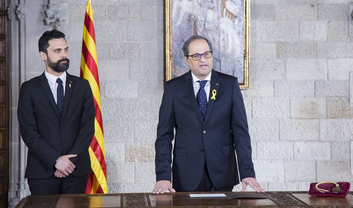 Quim Torra promet el càrrec de 131è president de la Generalitat