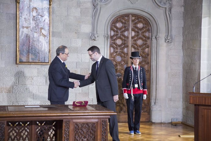 Quim Torra promete el cargo de presidente de la Generalitat