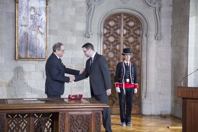 Quim Torra promet el càrrec de president de la Generalitat