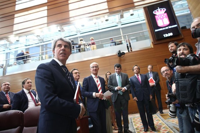 Pleno de investidura de Ángel Garrido como presidente de la Comunidad de Madrid