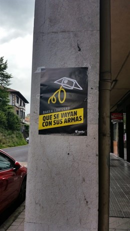 Cartel en Galdakao