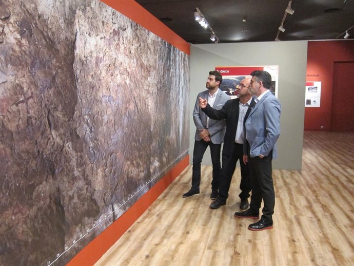 Juan Antonio Lorca, y los comisarios Joaquín Lomba e Ignacio Martín