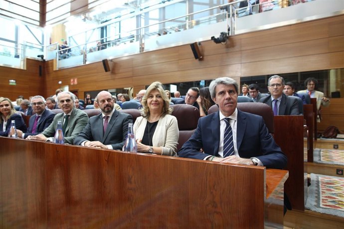 Pleno de investidura de Ángel Garrido como presidente de la Comunidad de Madrid