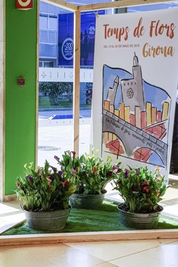 L'Aeroport de Girona participa a la mostra floral 'Temps de Flors'