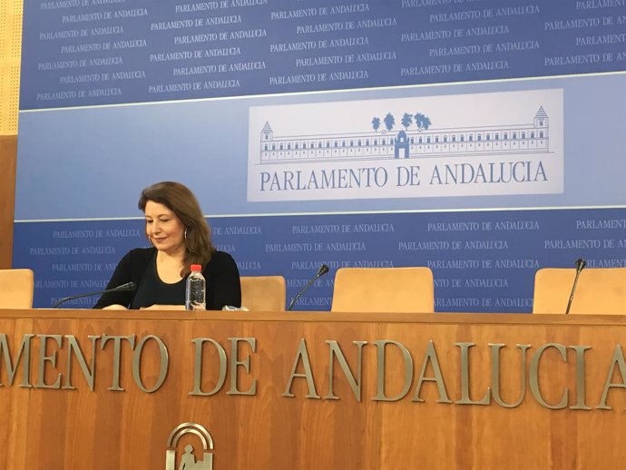 Carmen Crespo (PP-A), en rueda de prensa