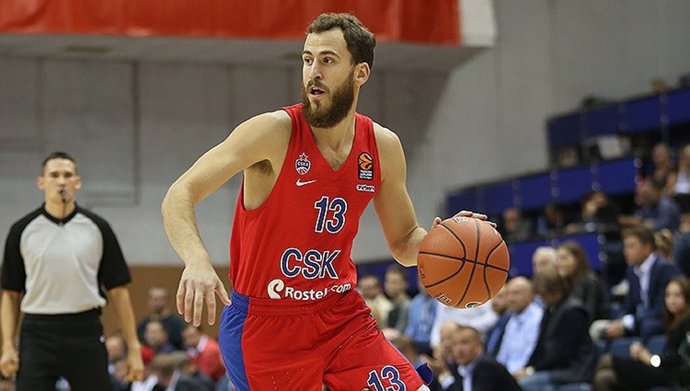 Sergio Rodríguez con el CSKA Moscú