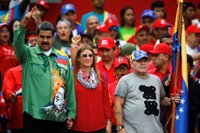 Maradona participa en el cierre de campaña de Nicolás Maduro