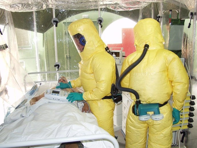 L'Ebola, aïllament de la malaltia