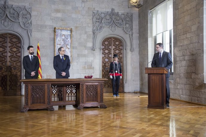 Presa de possessió de Quim Torra com a president