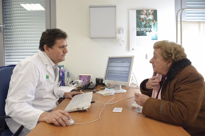 Paciente en la consulta del médico