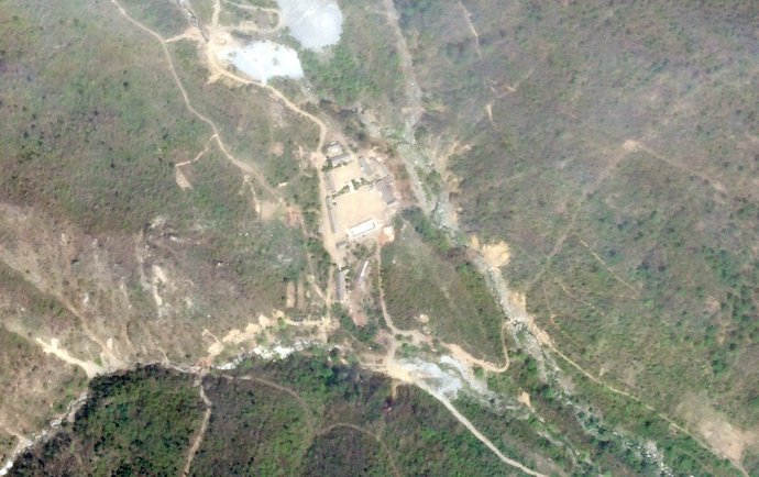 Instalación nuclear de Punggye Ri en Corea del Norte