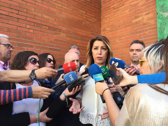 La presidenta de la Junta de Andalucía, Susana Díaz.