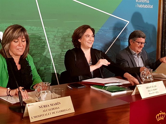  Ada Colau, Núria Marín i Lluís Tejedor 