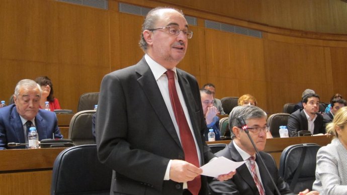 El presidente del Gobierno de Aragón, Javier Lambán                       