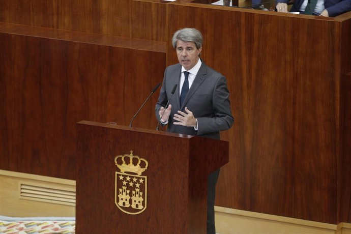 Ángel Garrido interviene en el pleno de su investidura