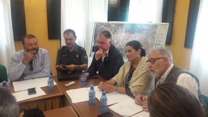 Reunión de balance del plan Romero y plan Aldea en El Rocío. 