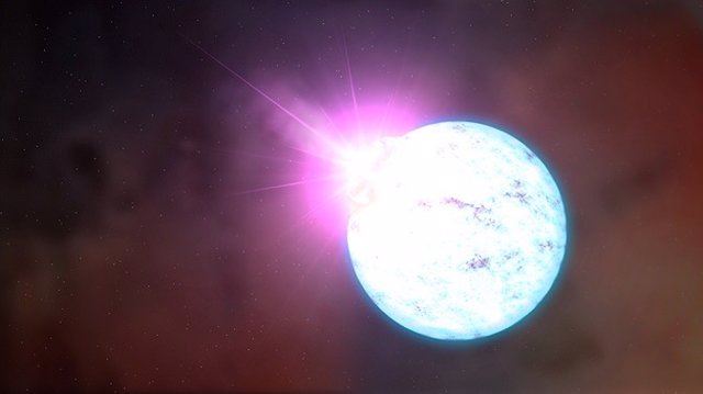 Explosión en una estrella