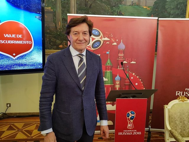 José Ramón Lete, en la presentación del Mundial de Rusia