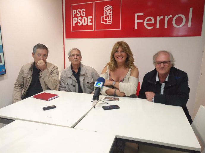 Rueda de prensa de la secretaria general del PSOE de Ferrol, Beatriz Sestayo