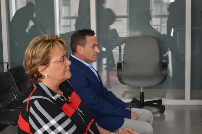 Marlen Minguell i Gerard Serra en el Jutjat Penal 2