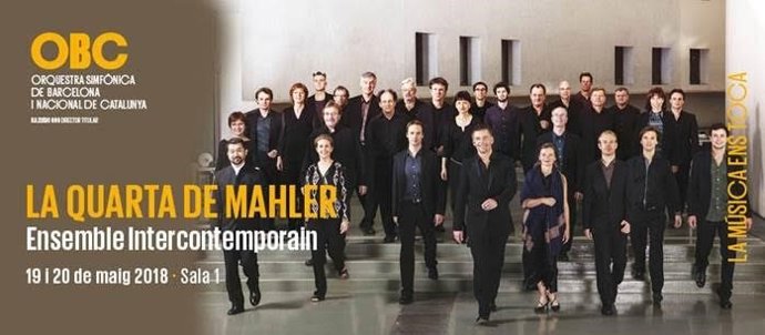 Cartell del concert de l'OBC i Ensemble InterContemporain