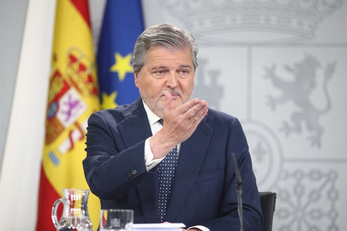 Roda de premsa d'Iñigo Méndez de Vigo després del Consell de Ministres (arxiu)
