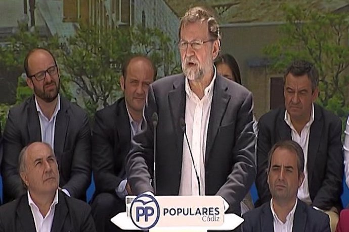 Rajoy clausura un acto del PP en Cádiz