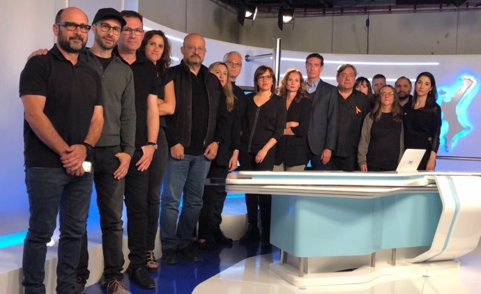 Miembros de la plantilla de RTVE en Valencia